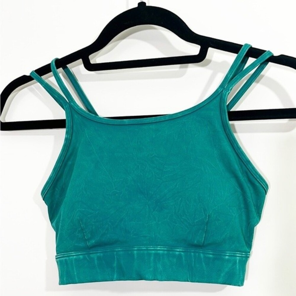 JoyLab Criss Cross Sports Bra Top Teal Green Size XSMALL NWT